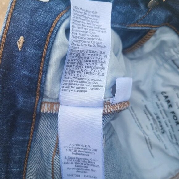 Madewell Women’s 8" High Rise Skinny Crop Jeans Size 25 Medium Wash Distressed - Picture 2 of 8